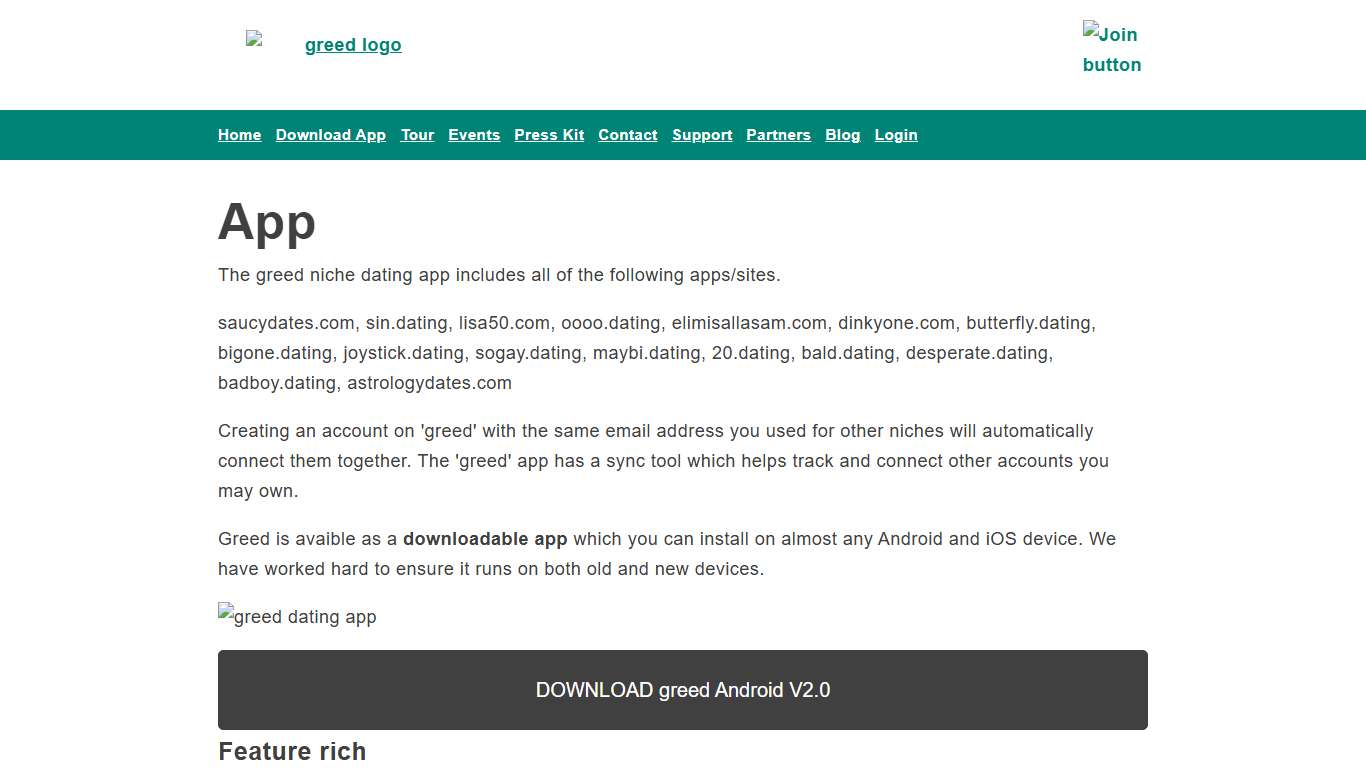 Download Greed - Access Niche Dating on Any Device